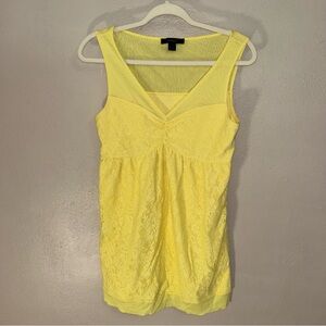 Express butter Yellow lace dress
